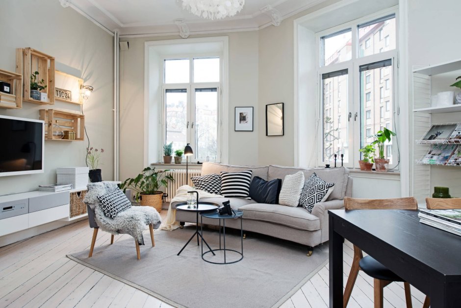 Шведский стиль в интерьере современной квартиры