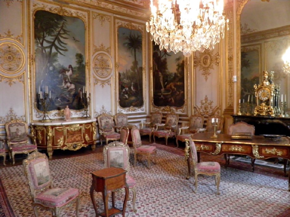 Внутренняя планировка дворца принца Луи-Жозефа Конде в шантильи