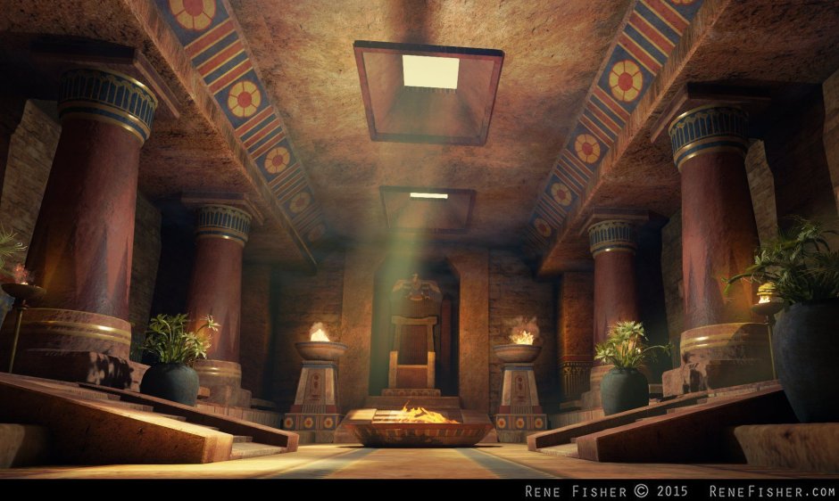 Дворец фараона Египта арт