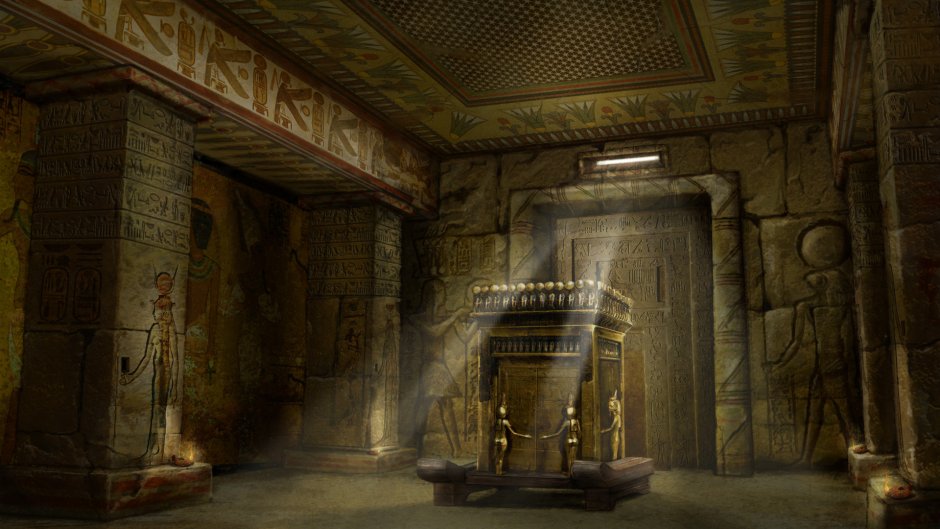 Тронный зал в древнем Египте
