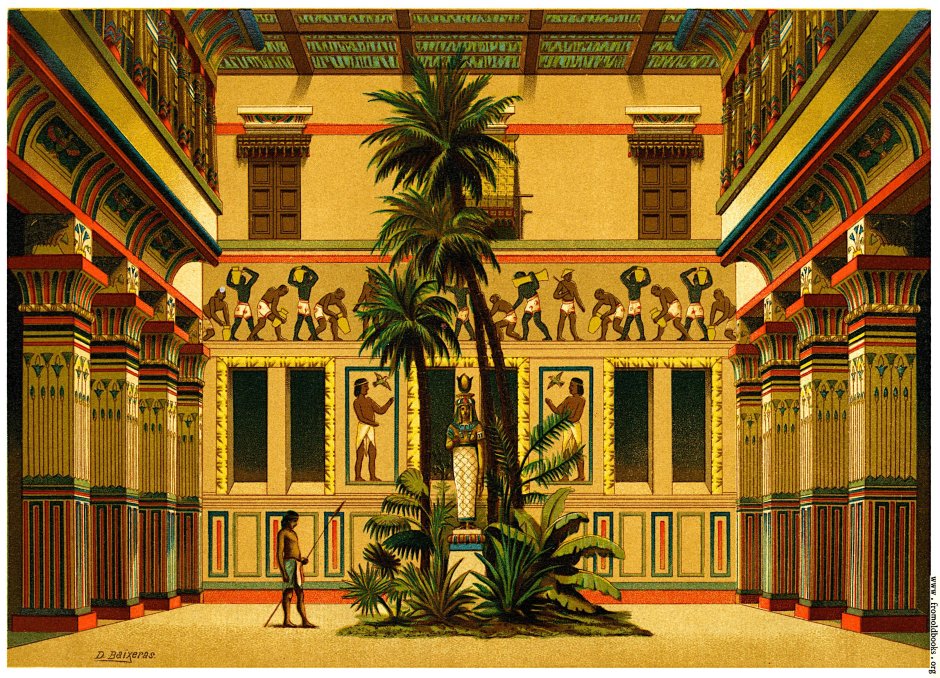 Дворец вельможи в древнем Египте
