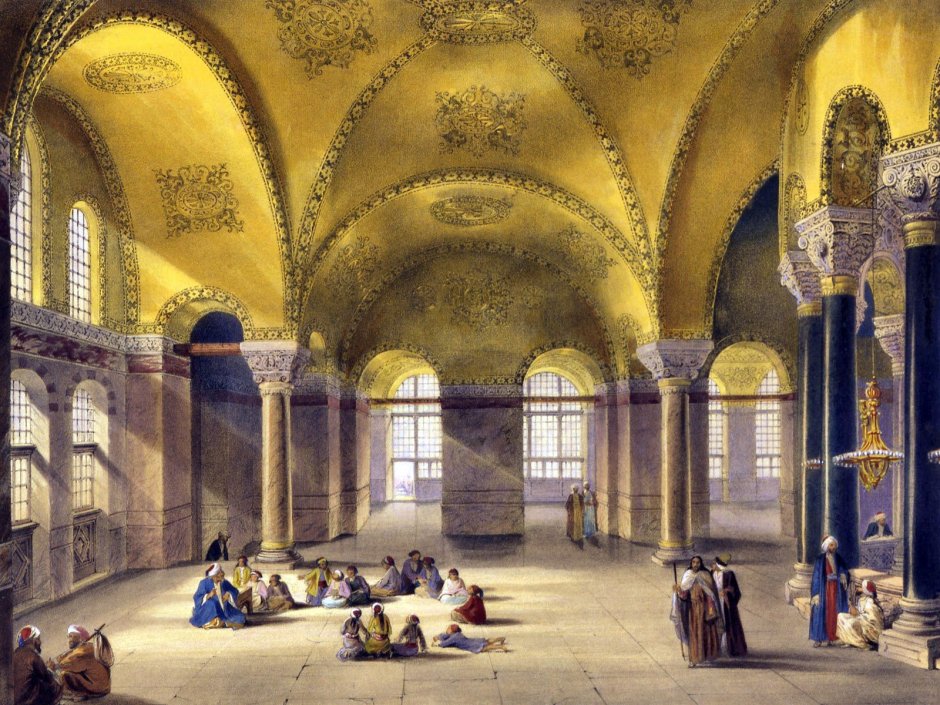 Храм Святой Софии в Константинополе 19 век