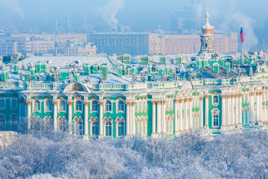 Летний дворец Екатерины в Санкт-Петербурге зимой