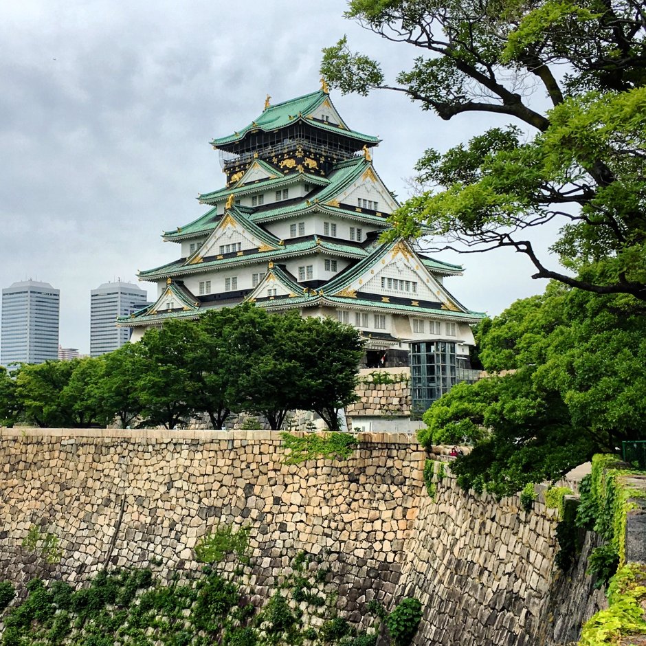 Город Осака в Японии 18 век