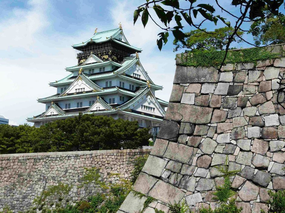 Замок Осаке на прозрачном фоне