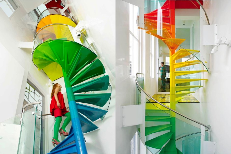 Винтовая лестница Spiral Color