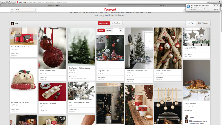 Дизайн сайта Pinterest