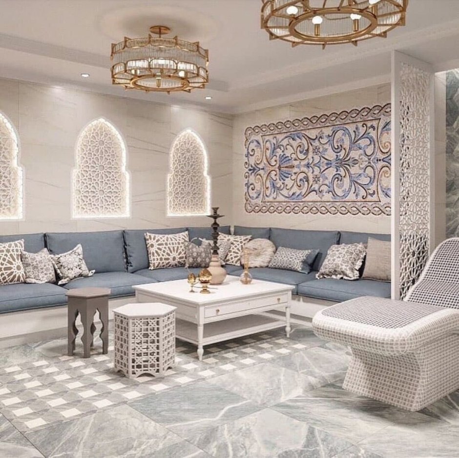 Современная гостиная в арабском стиле
