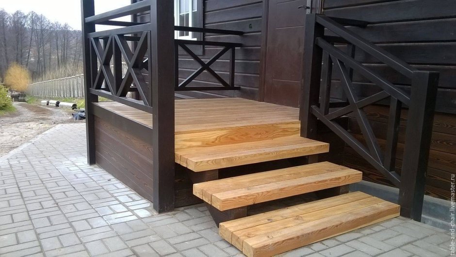 Красивые входные ступеньки