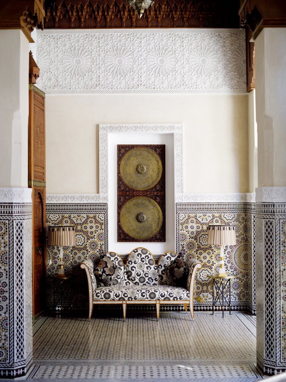 Особняки внутри в Марокко дизайн