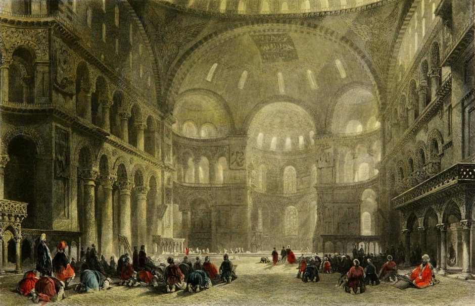 Храм Святой Софии в Константинополе 10 век