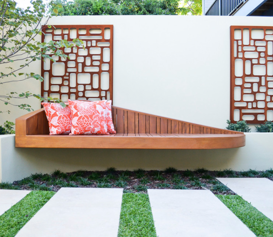 Дизайнерские скамейки для сада