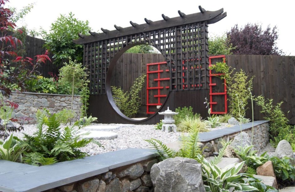 Лунные ворота в китайском саду