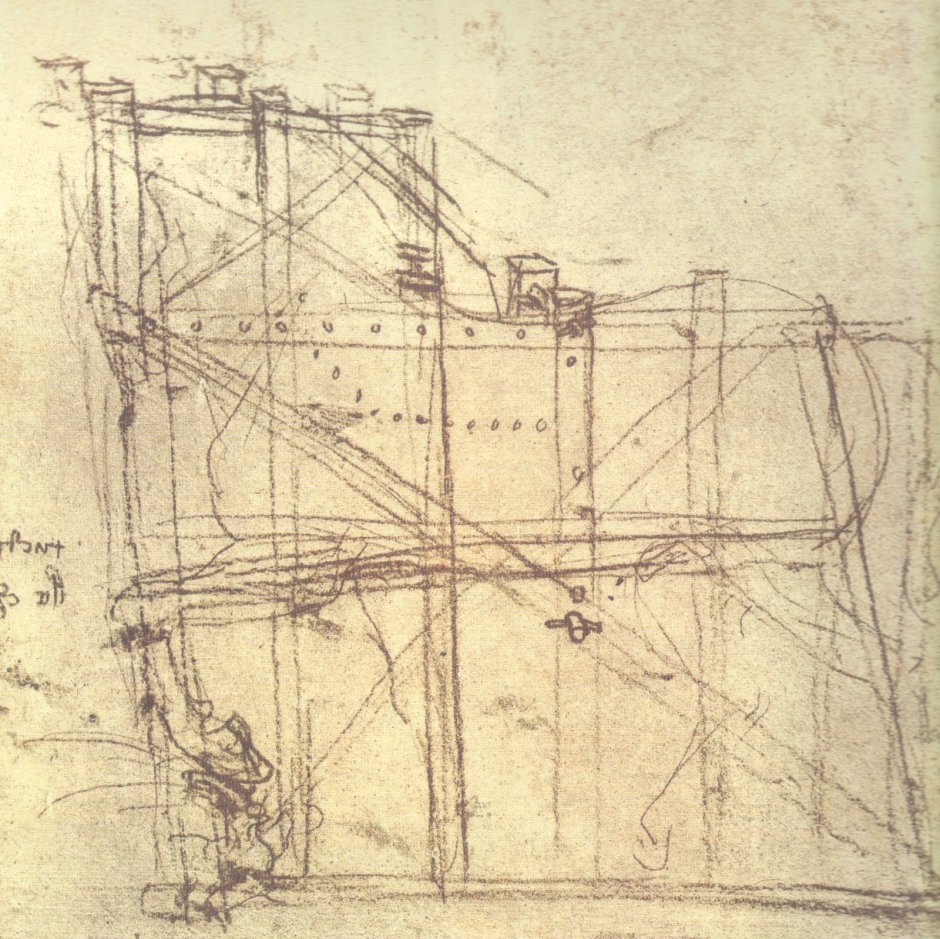 Изобретения Леонардо да Винчи шлюз