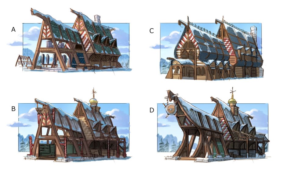 Дом викингов концепт арт