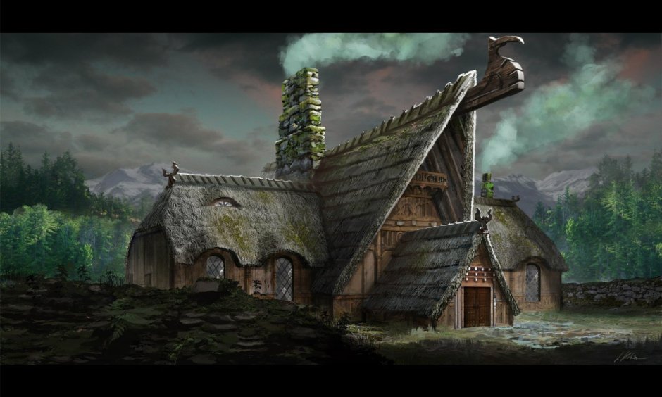 Каменные дома викингов