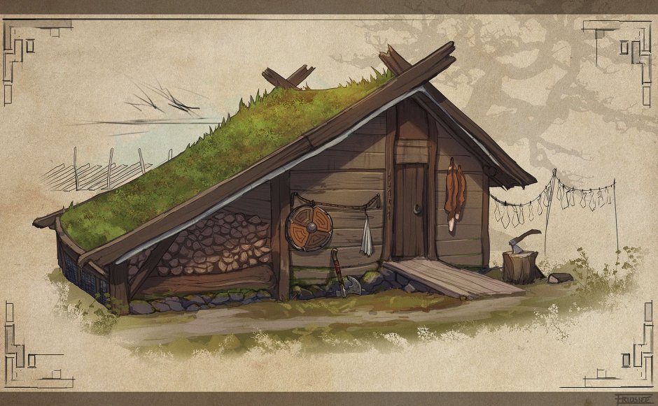 Деревня викингов планировка