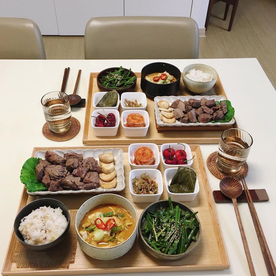 Корейская еда меню