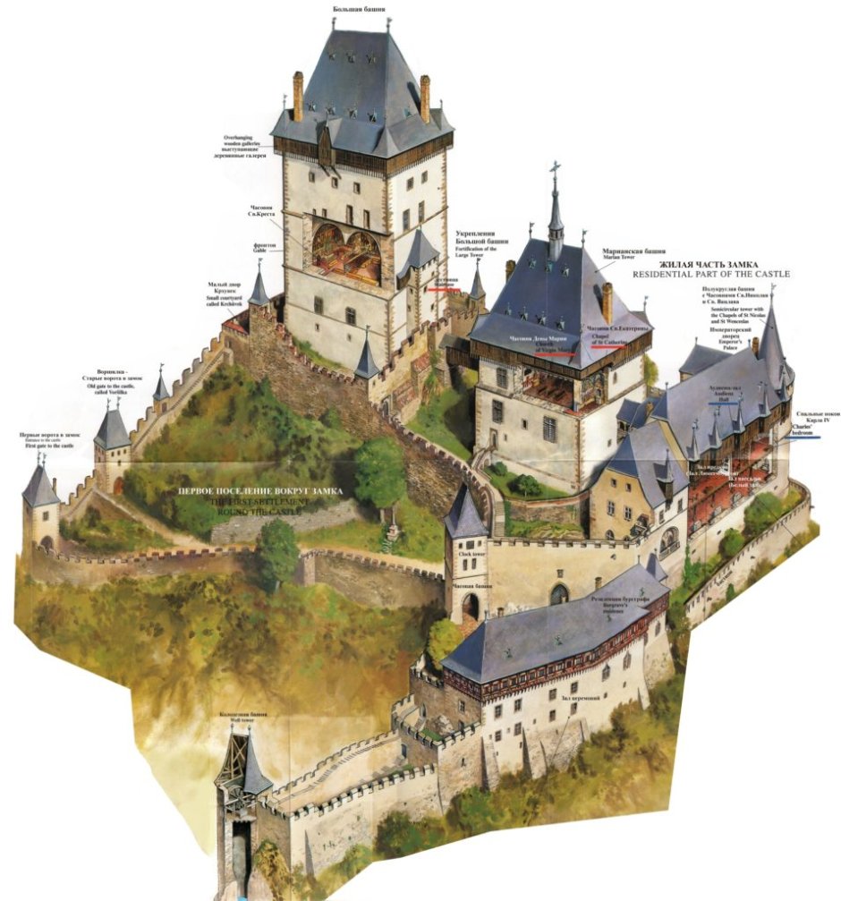 Замок под Прагой Карлштейн
