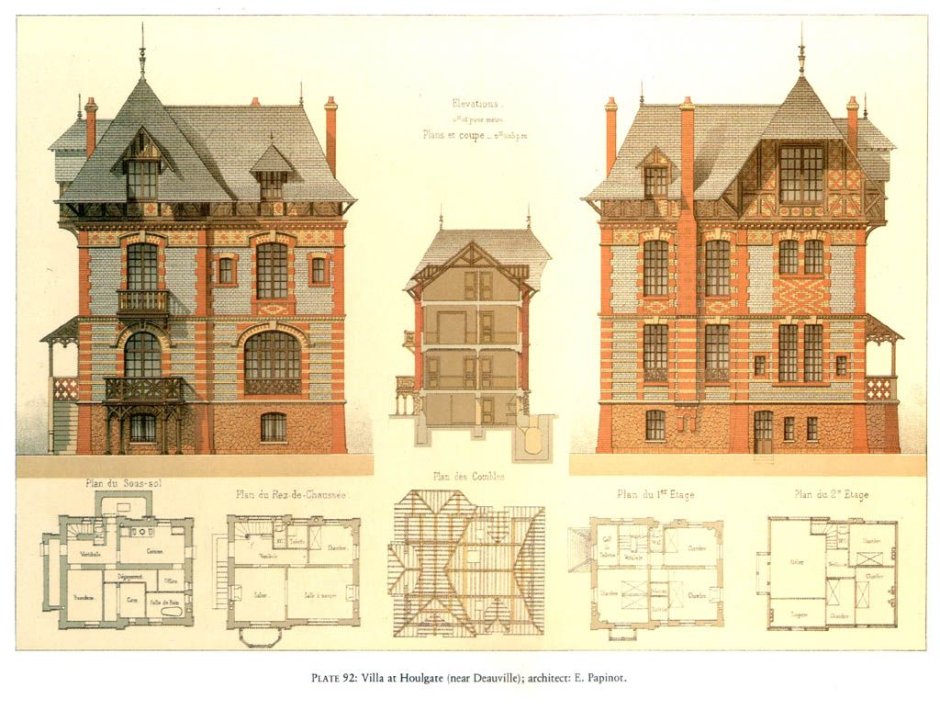 Victorian House Style Англия план
