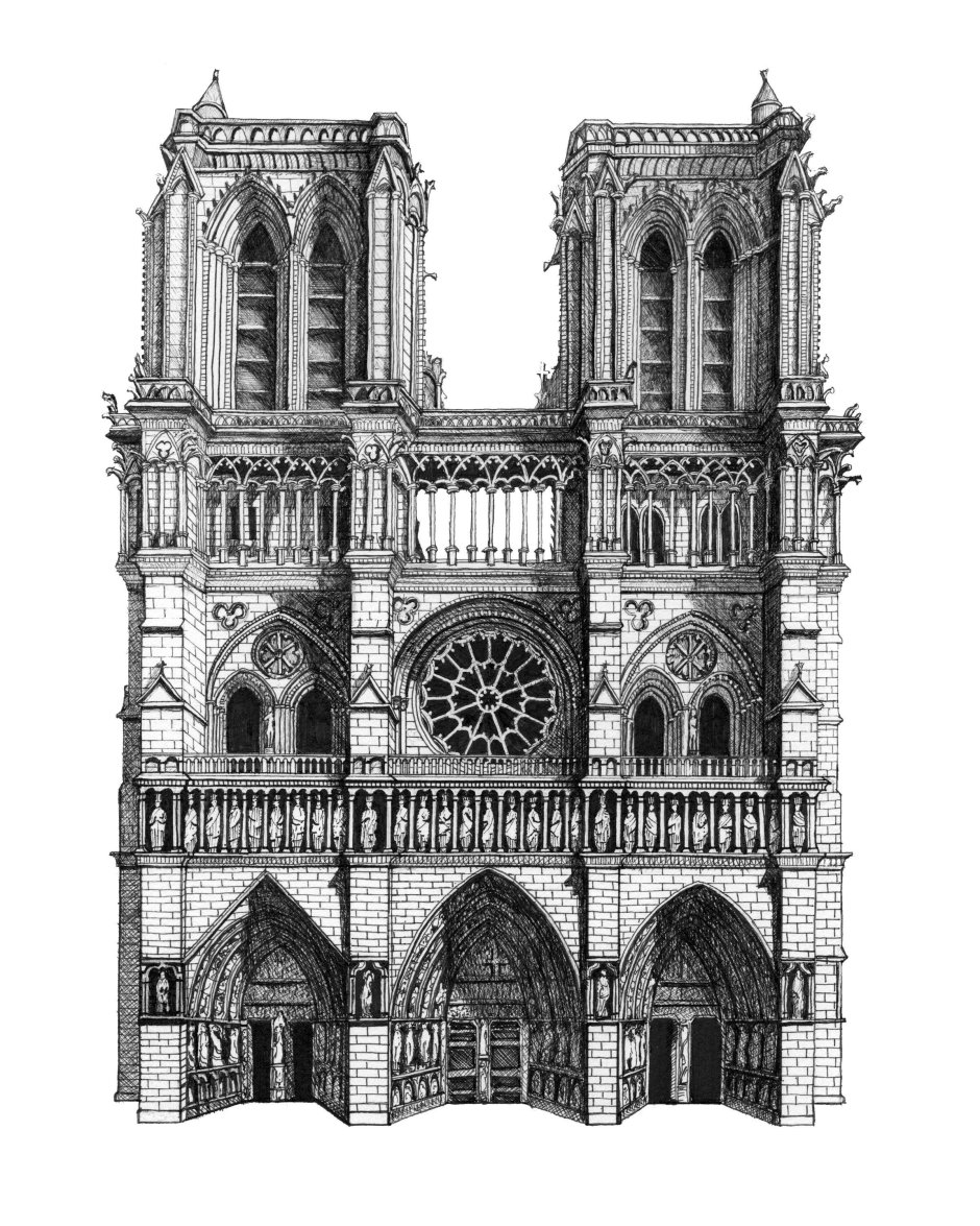Готика в архитектуре собор Парижской Богоматери