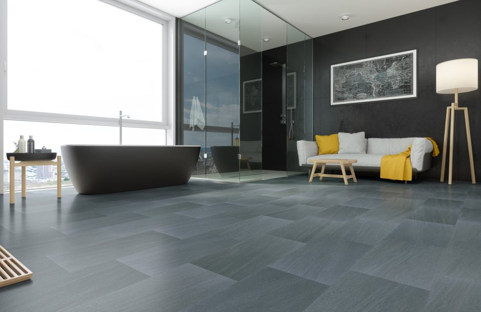 Кварцевый ламинат Fargo Stone черный Алмаз 64s452