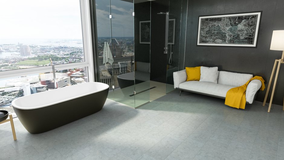 Кварцевый ламинат Fargo 66s451 серый Риальто