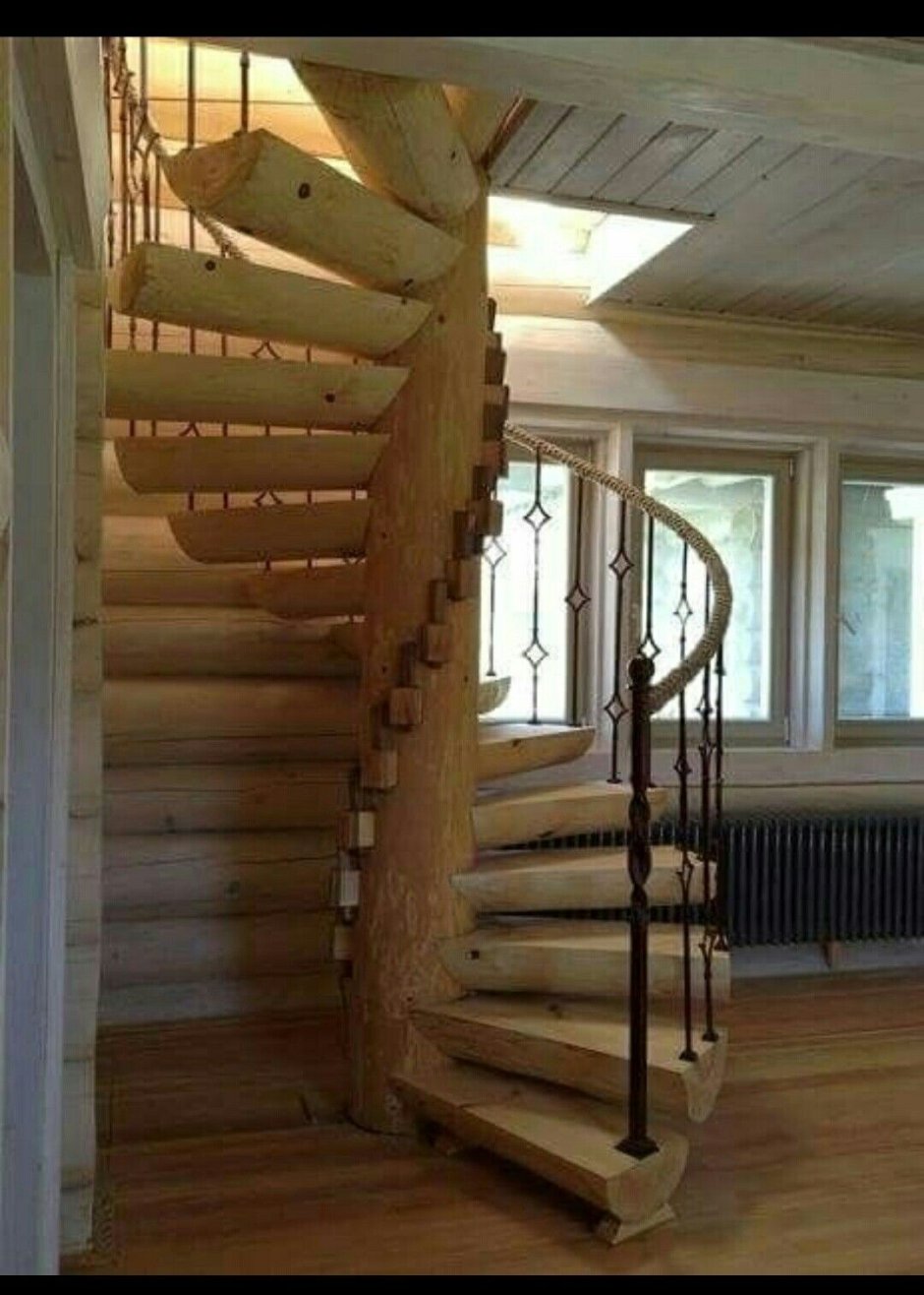 Лестница в брусовом доме