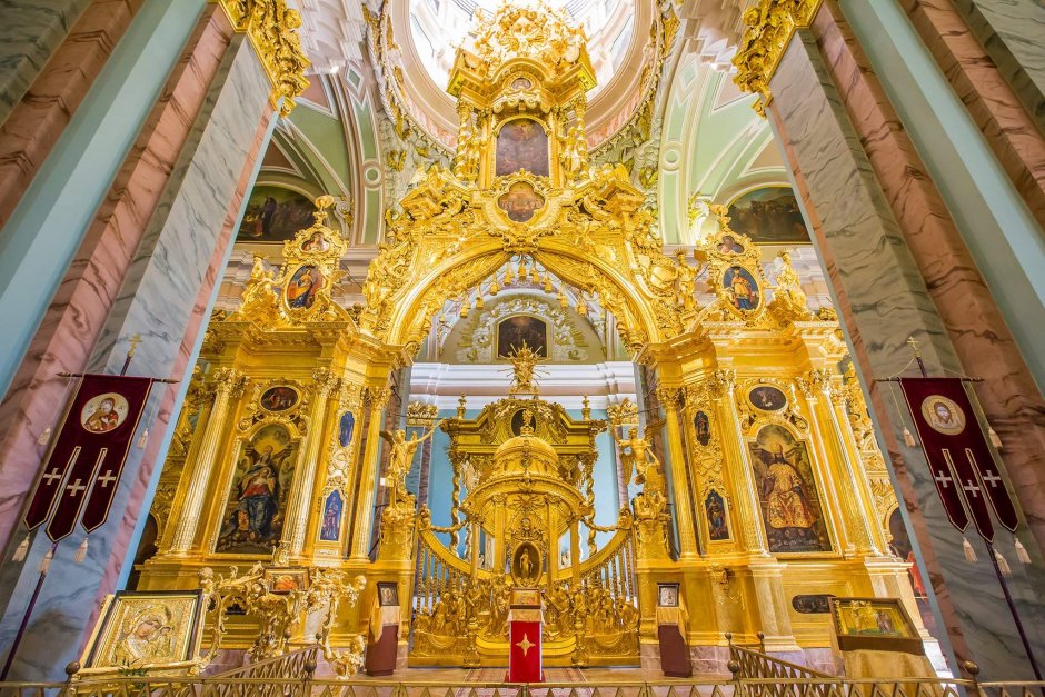 Петропавловский собор Санкт Петербург изнутри