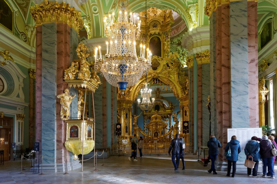 Петропавловский собор Санкт-Петербург внутри