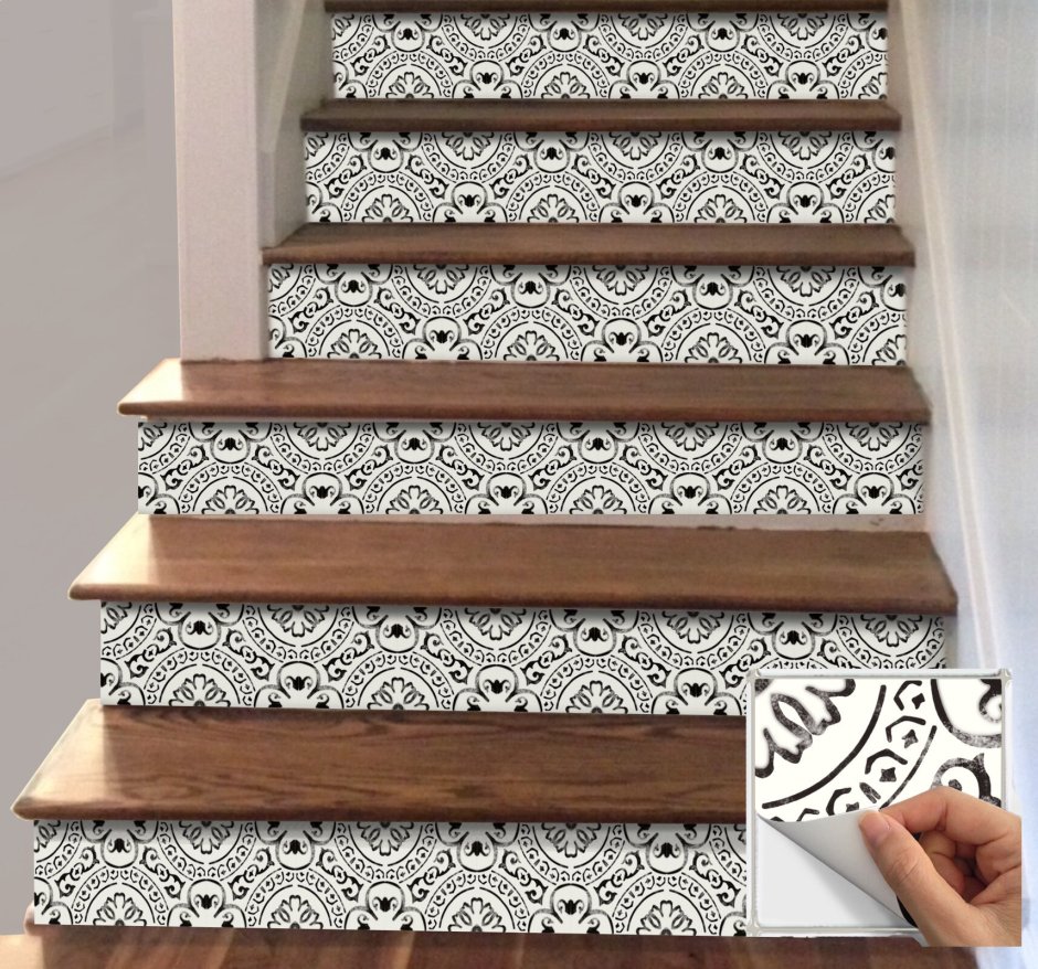 Линолеум на лестнице