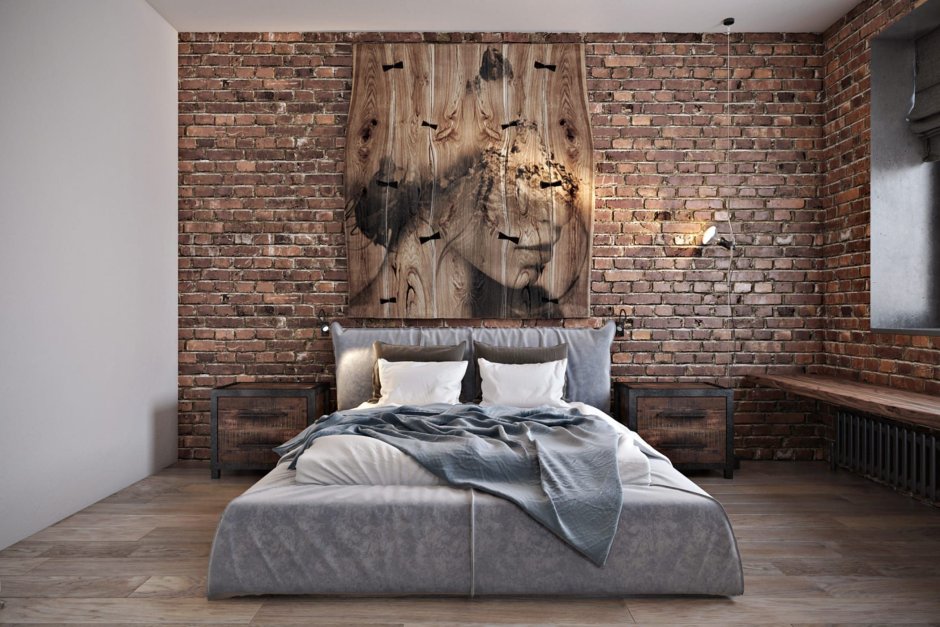 Спальня в стиле Loft