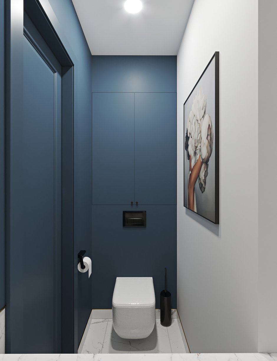 Ванная комната в сером стиле