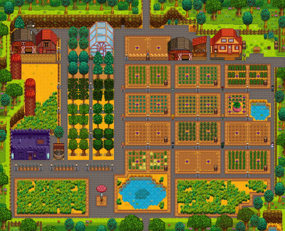 Стандартная ферма Stardew Valley