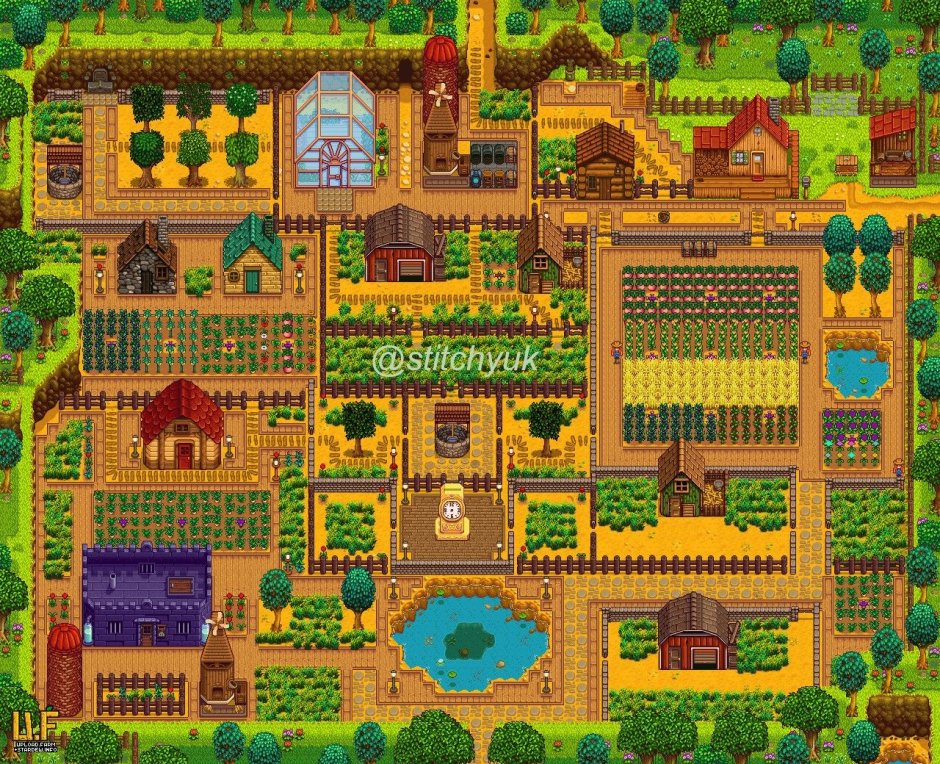 Лесная ферма Stardew Valley фермы