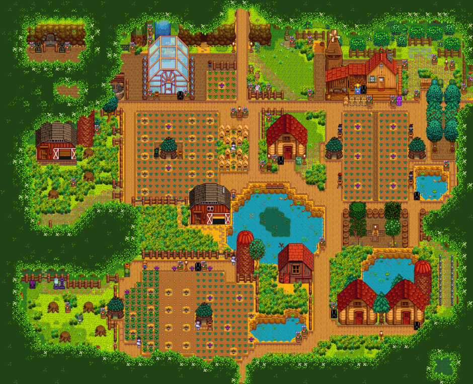 Стандартная ферма Stardew Valley