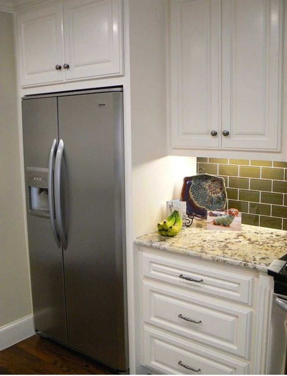 Кухня икеа встроенный холодильник