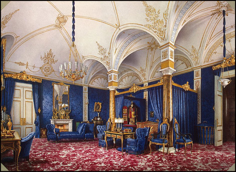 Эдуард Петрович ГАУ (1807-1887) - интерьеры зимнего дворца.