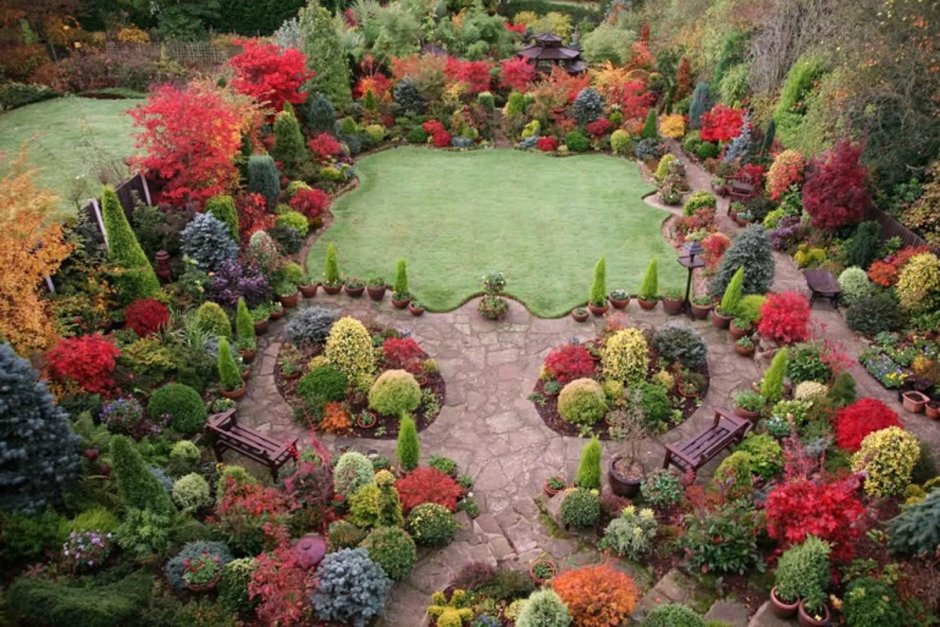 Английский сад Тони и Марии Ньютон