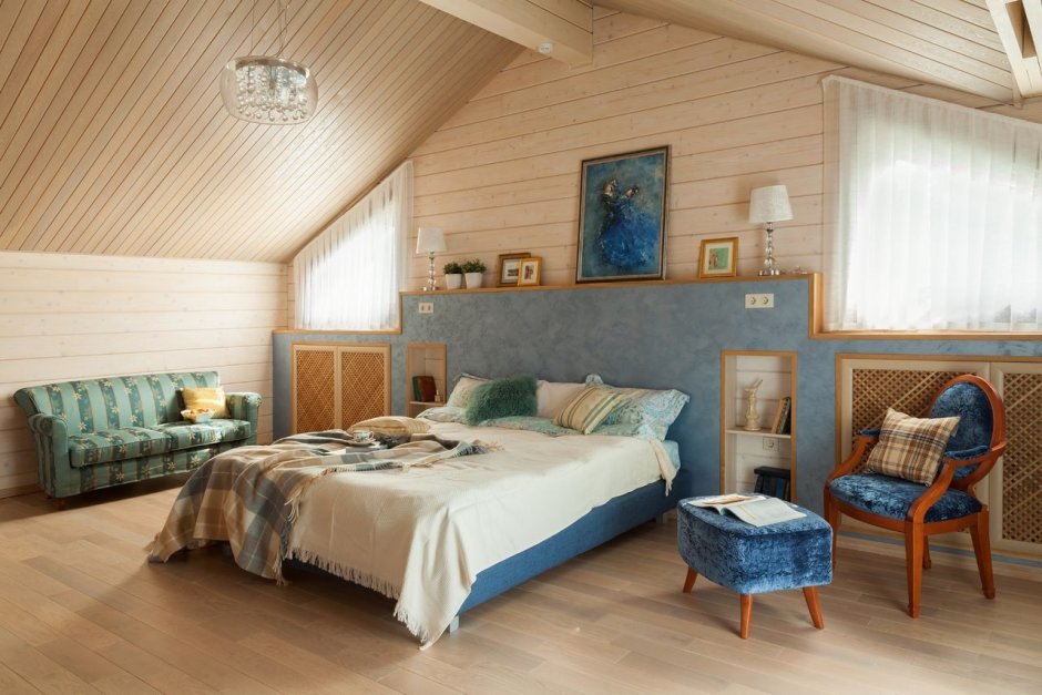Tikkurila голубой имитация бруса