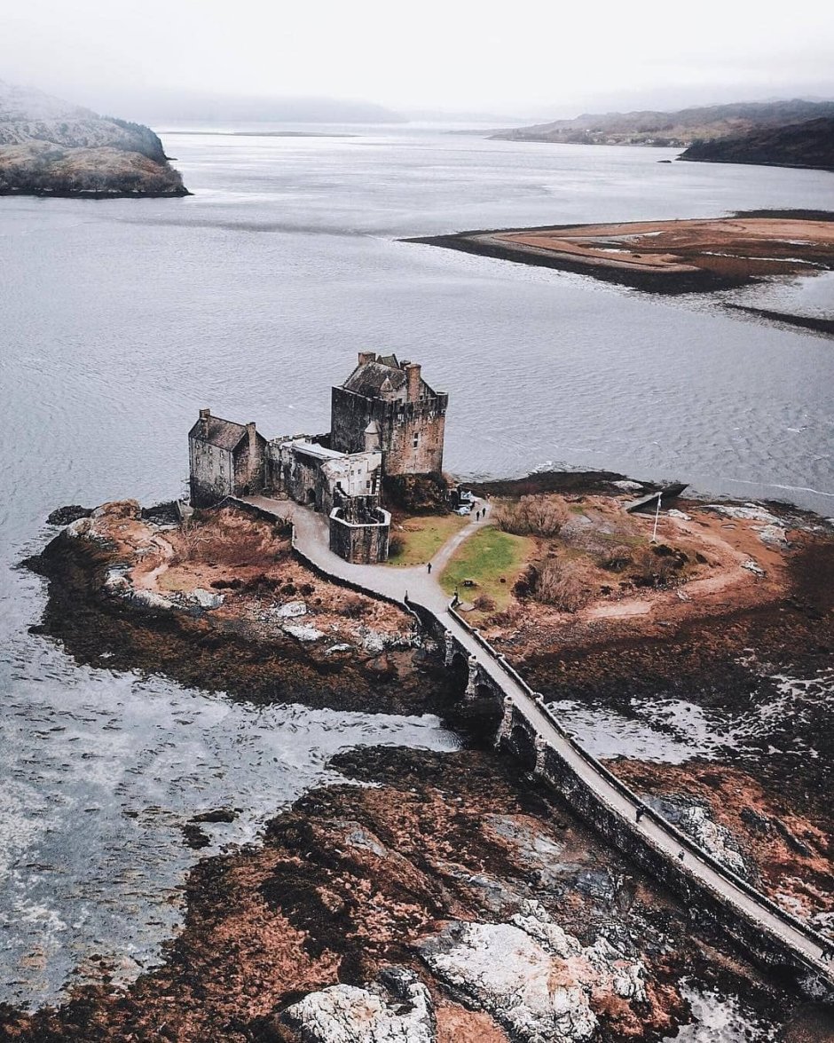 Шотландия волынка и замок