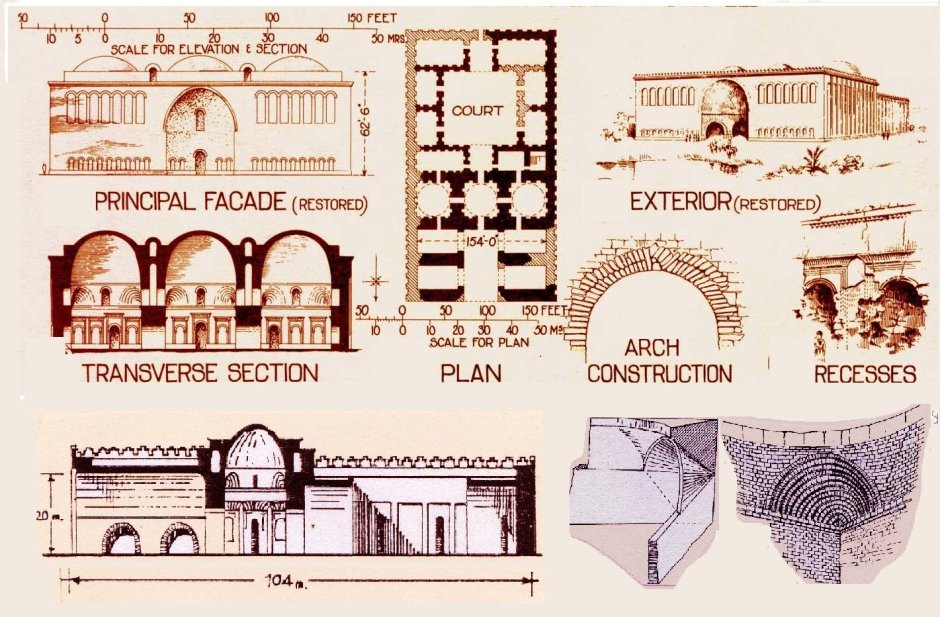 Дворец в Фирузабаде план