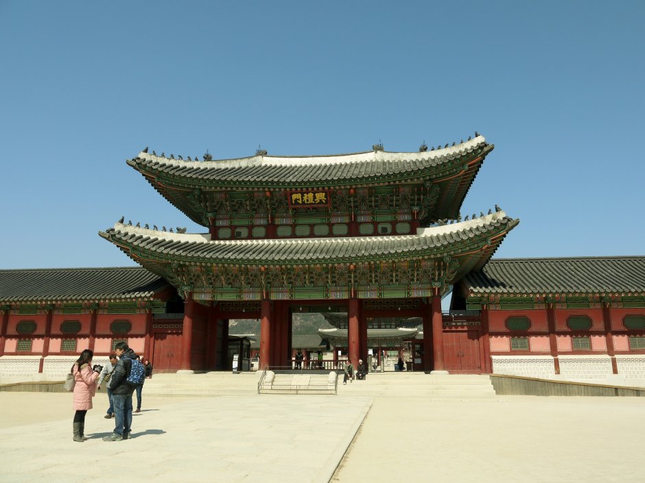Сеул дворец Кенбоккун двор