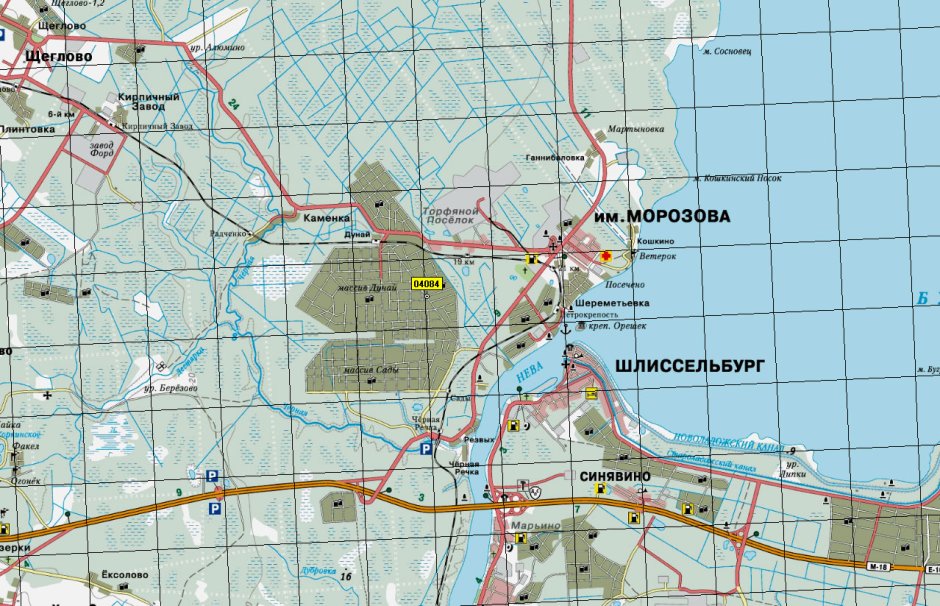 Садоводство Дунай Всеволожский район на карте