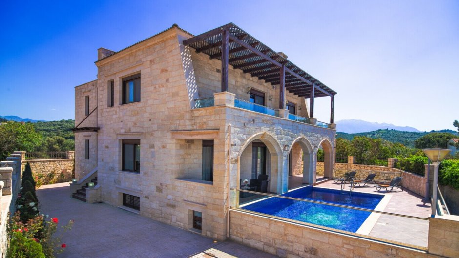 Вилла в средиземноморском Крит стиле Модерн