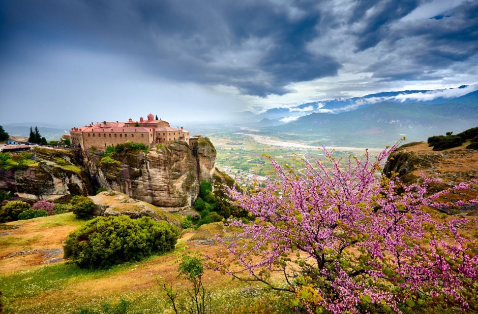 Красивая природа весной в Греции