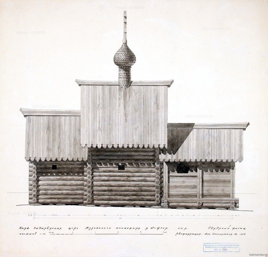 Купола Кижских церквей