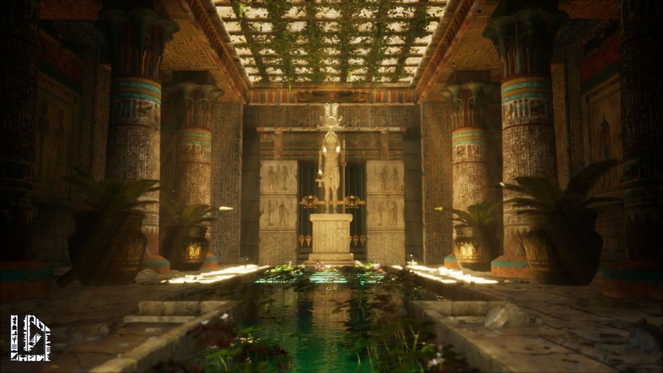 Храм древнего Египта арт