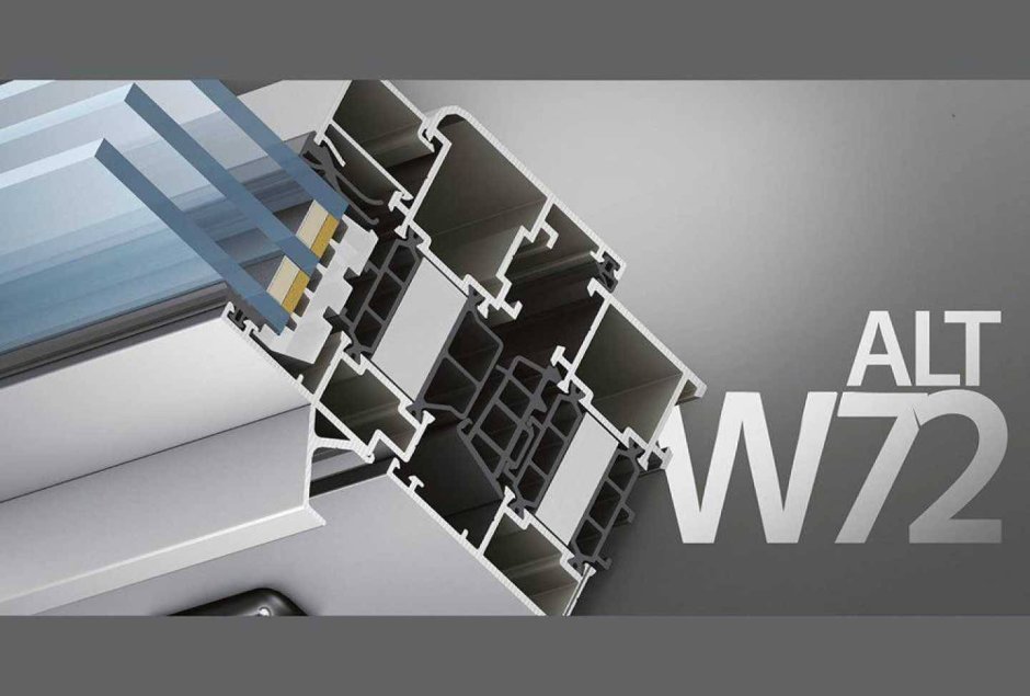 ALUTECH / alt.w72 окна алюминиевые