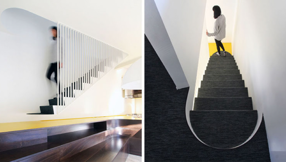 Лестница 3 ступеньки в минималистическом стиле